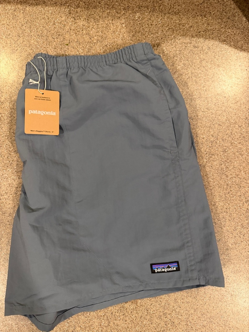 New NWT Patagonia Men's Slate Blue 5” Athletic Shorts XXL